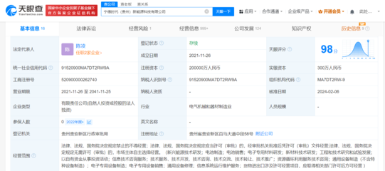 宁德时代贵州科技公司经营异常，新兴能源技术研发之路何去何从？